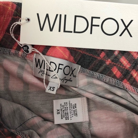 Wildfox Sweetheart Plaid Demi Leggings - Picture 7 of 7